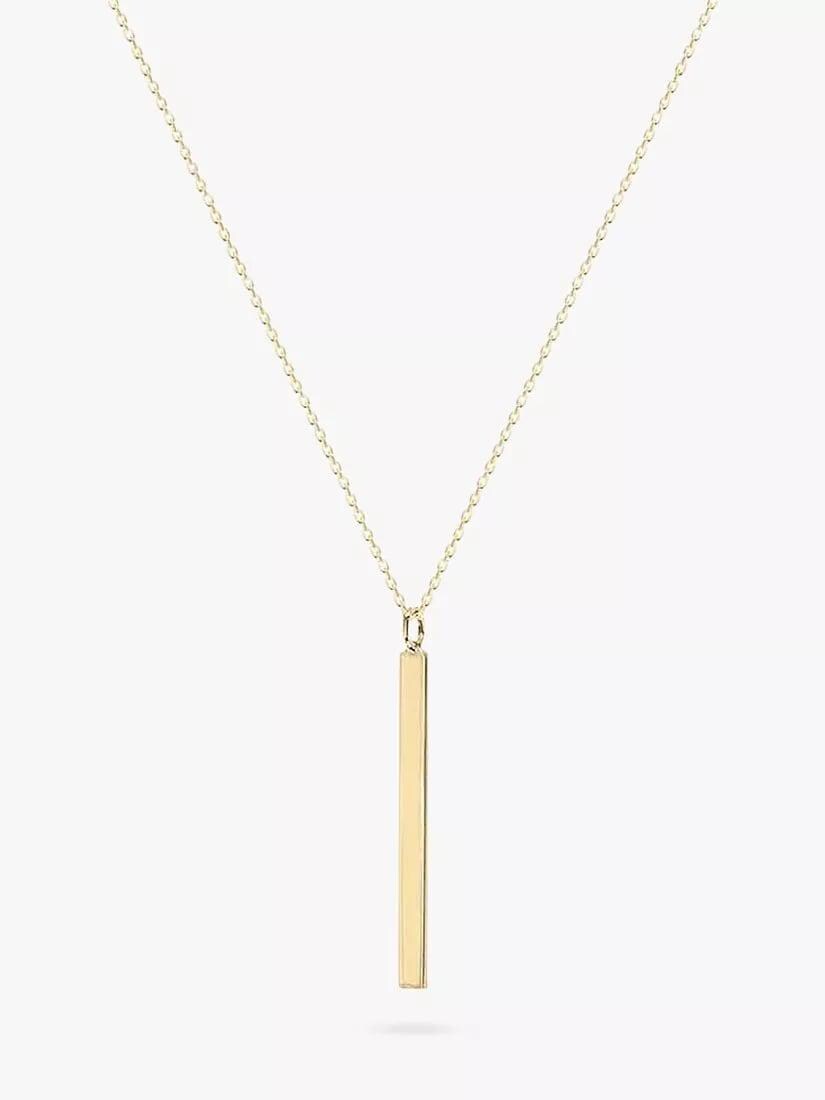 Gold Bar Necklace – 14K Gold Filled Minimalist Pendant, 18 Inch Chain | Monnka