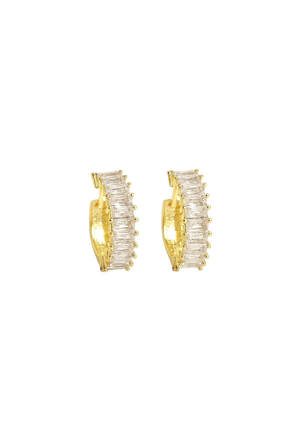 Auréline Baguette Hoops