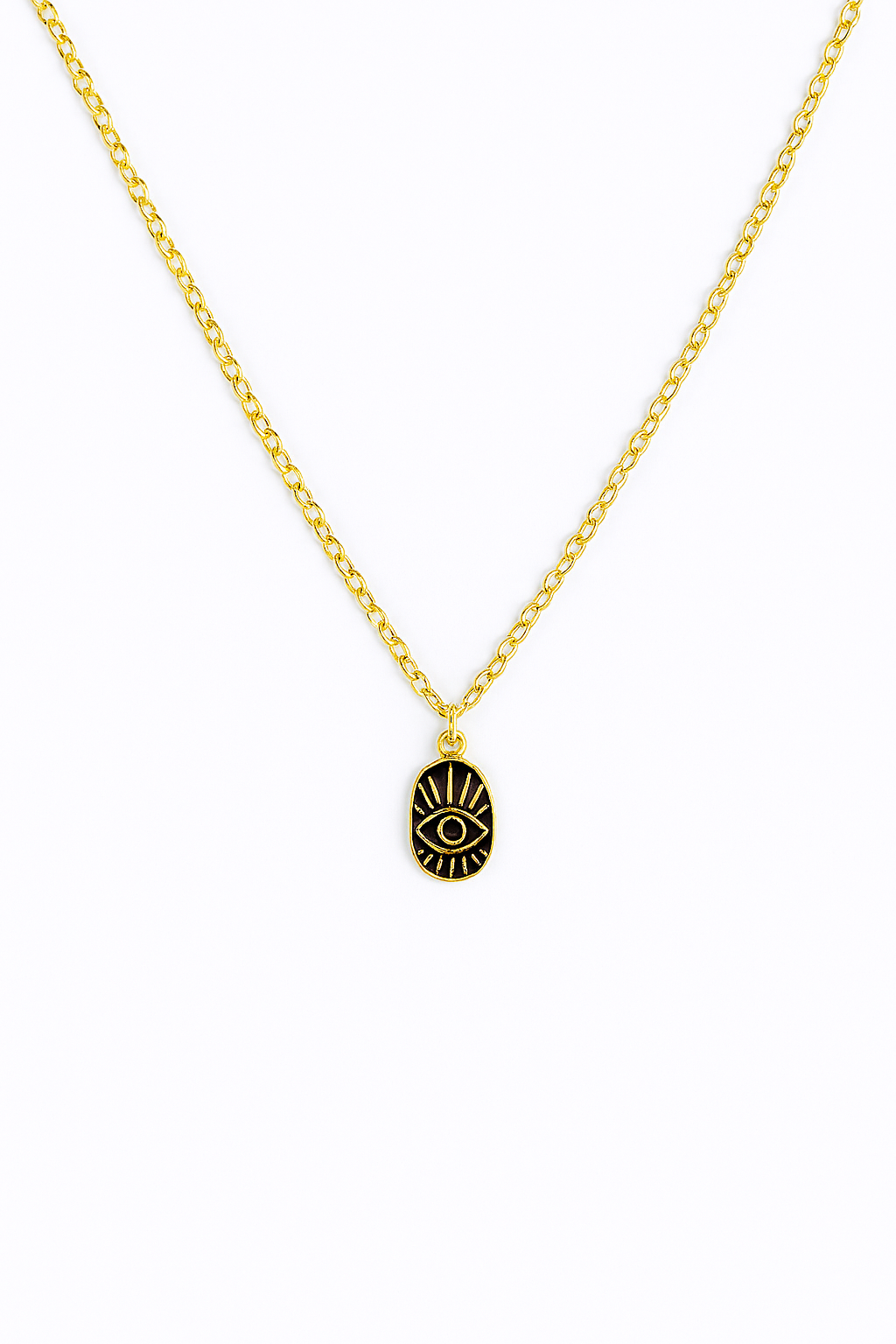 Gold Evil Eye Protection Necklace | Monnka