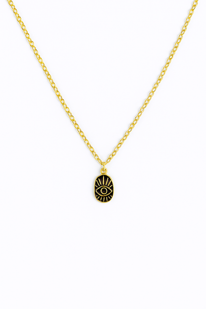 Gold Evil Eye Protection Necklace | Monnka