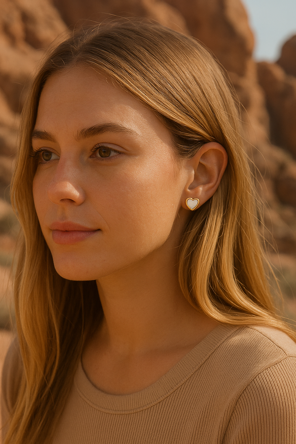 Coeur Stud Earrings