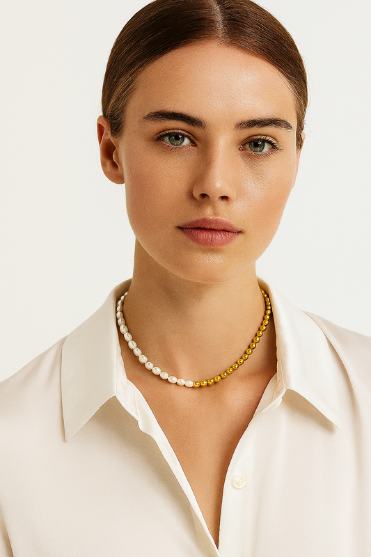 Duo Pearl Necklace