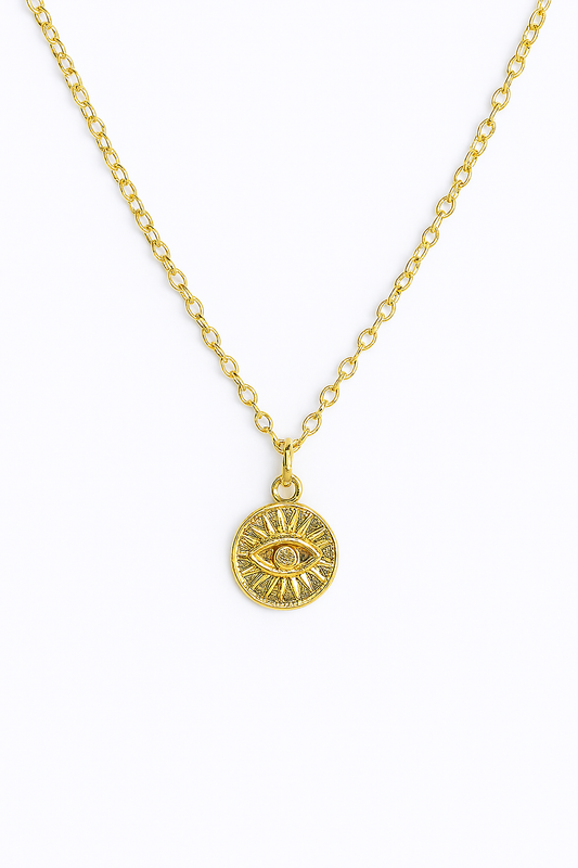 Evil Eye Coin Necklace