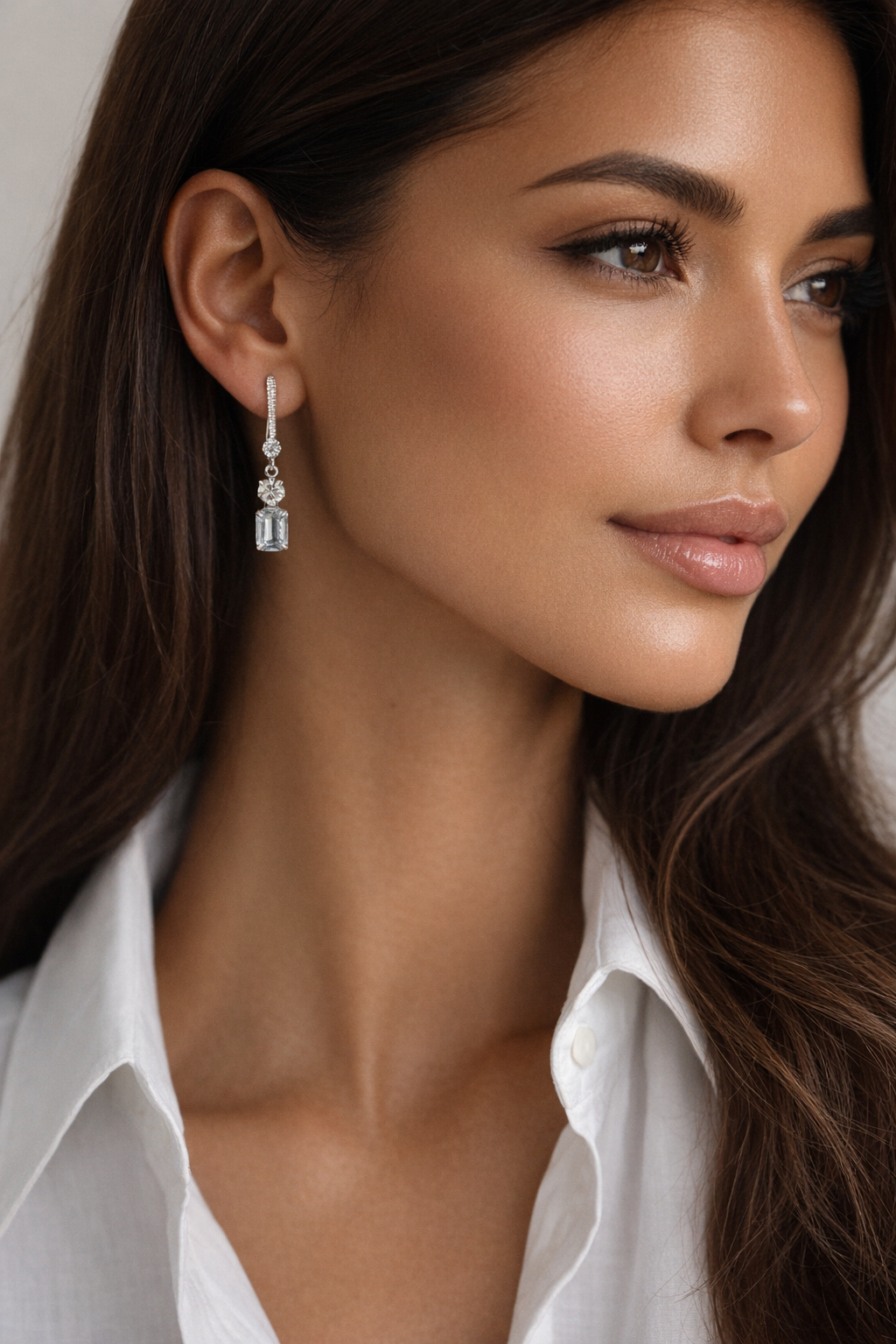 Celène Ice Drop Petite Earrings