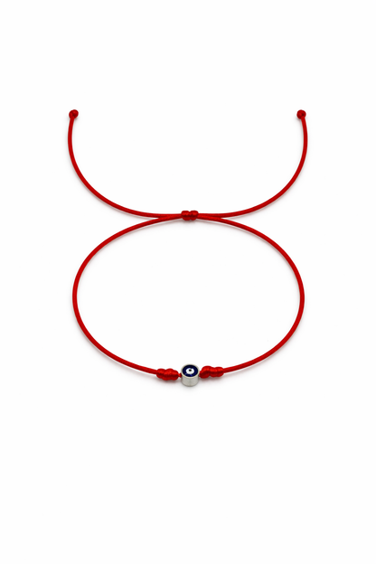 Red String Evil Eye Bracelet – Protection Bracelet with Blue Eye Charm, Adjustable Kabbalah Bracelet