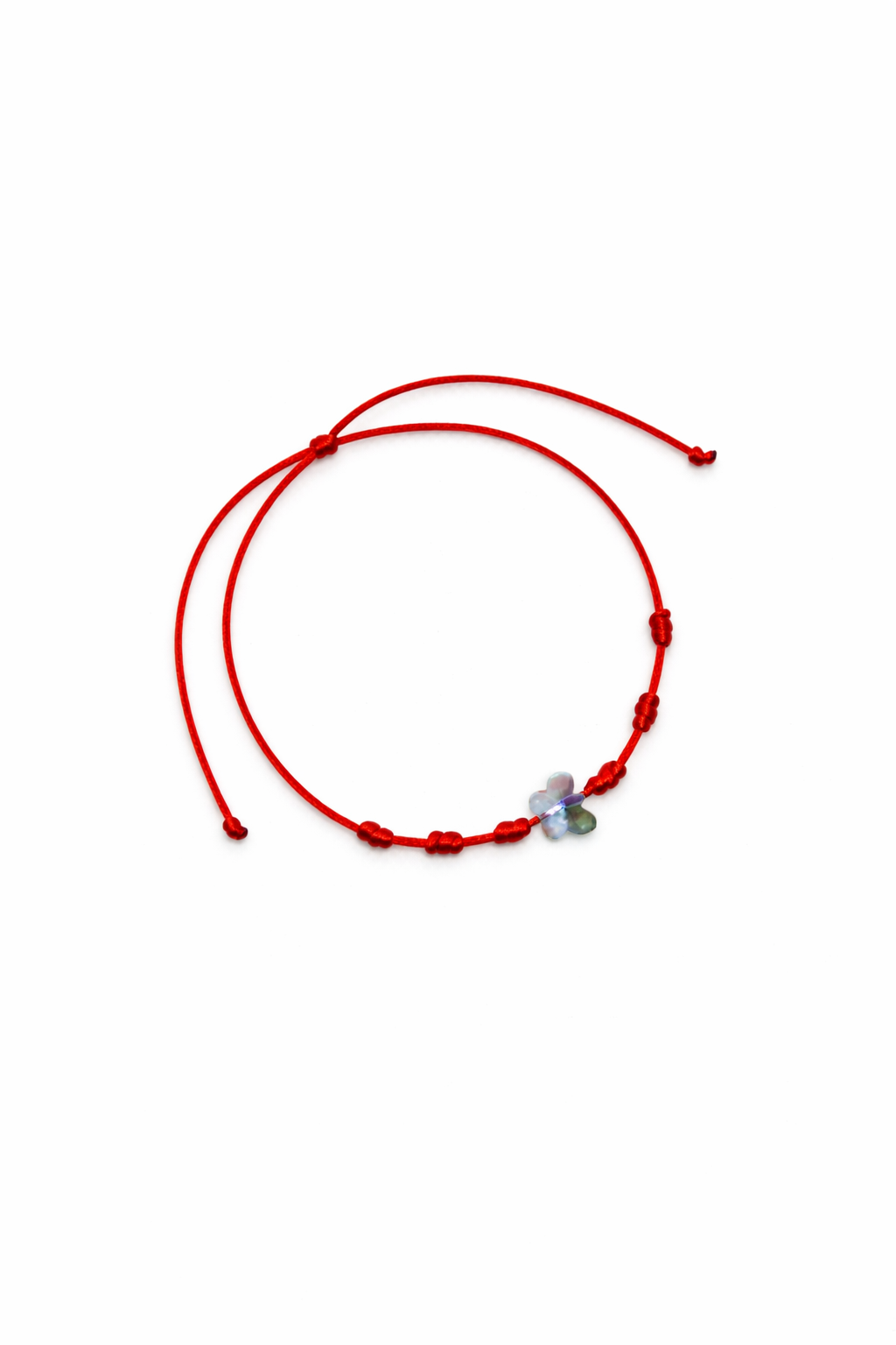 Red String Butterfly Bracelet – Crystal Butterfly Charm, Adjustable Kabbalah Protection Bracelet