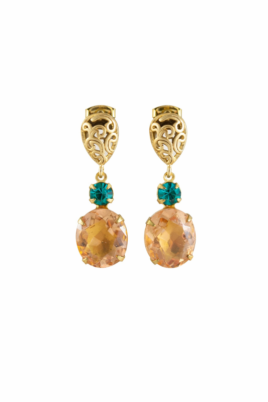 Solara Gem Drop Earrings