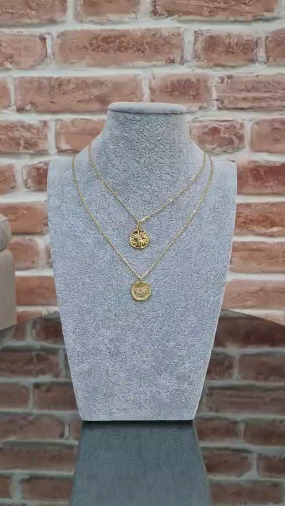 Evil Eye Coin Necklace